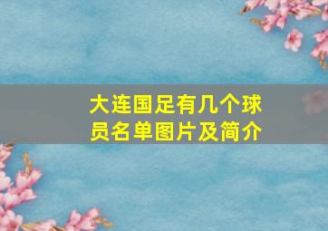 大连国足有几个球员名单图片及简介