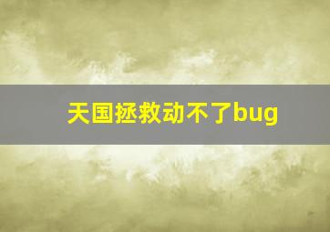 天国拯救动不了bug