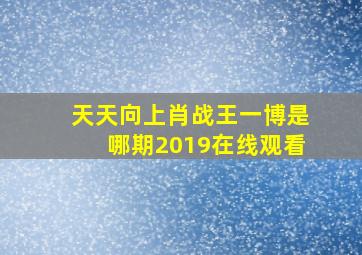 天天向上肖战王一博是哪期2019在线观看