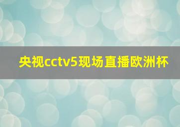 央视cctv5现场直播欧洲杯