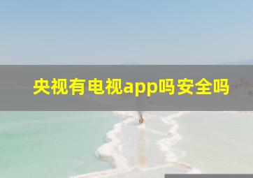 央视有电视app吗安全吗