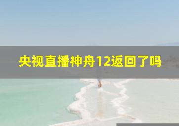 央视直播神舟12返回了吗