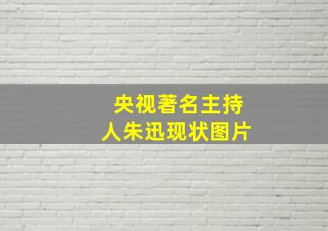 央视著名主持人朱迅现状图片