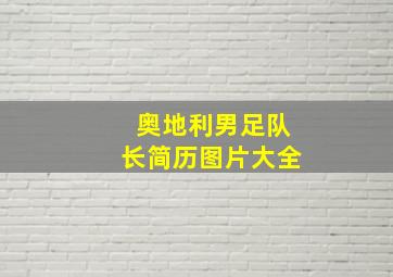 奥地利男足队长简历图片大全