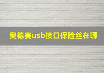 奥德赛usb接口保险丝在哪