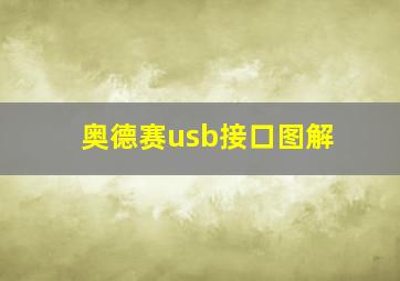 奥德赛usb接口图解