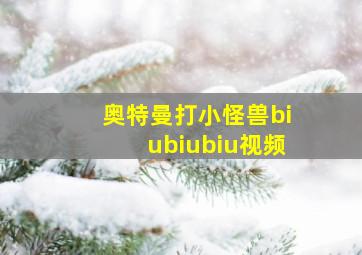 奥特曼打小怪兽biubiubiu视频