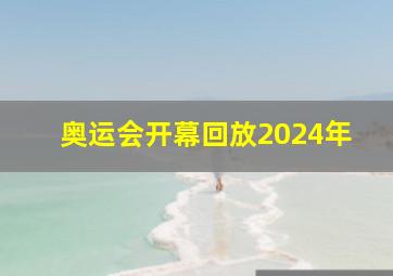 奥运会开幕回放2024年