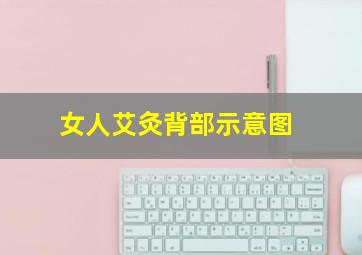 女人艾灸背部示意图