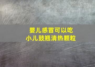 婴儿感冒可以吃小儿豉翘清热颗粒