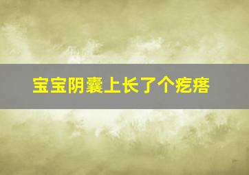 宝宝阴囊上长了个疙瘩