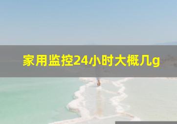 家用监控24小时大概几g