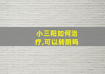 小三阳如何治疗,可以转阴吗