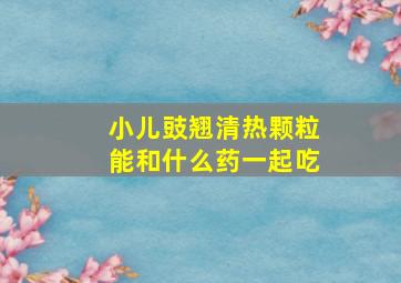 小儿豉翘清热颗粒能和什么药一起吃