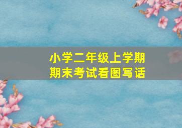 小学二年级上学期期末考试看图写话