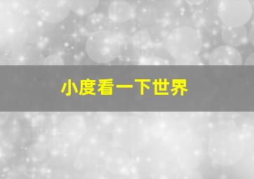 小度看一下世界