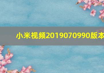 小米视频2019070990版本