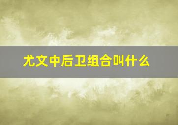 尤文中后卫组合叫什么