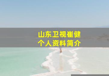 山东卫视崔健个人资料简介