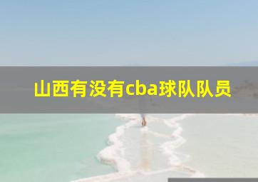 山西有没有cba球队队员