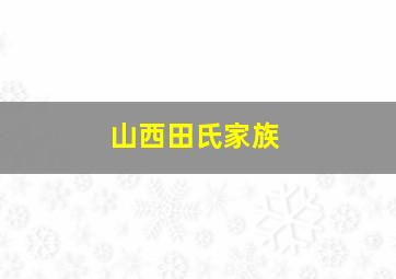 山西田氏家族