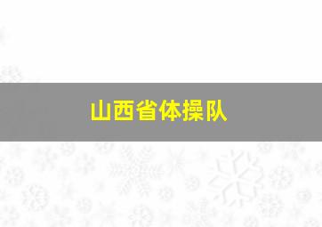 山西省体操队