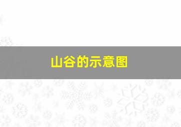 山谷的示意图