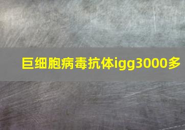 巨细胞病毒抗体igg3000多