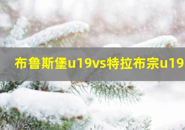 布鲁斯堡u19vs特拉布宗u19DS