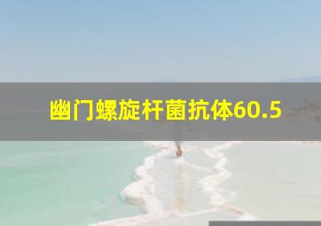 幽门螺旋杆菌抗体60.5