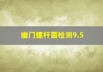 幽门螺杆菌检测9.5