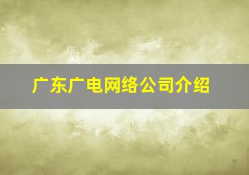 广东广电网络公司介绍