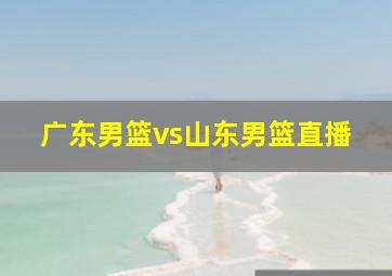 广东男篮vs山东男篮直播