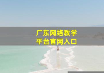 广东网络教学平台官网入口