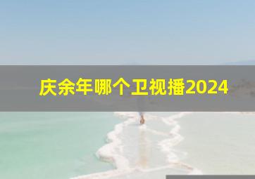 庆余年哪个卫视播2024