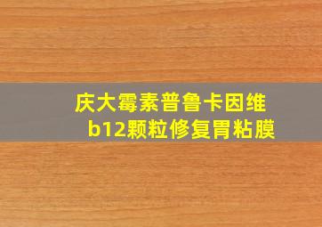 庆大霉素普鲁卡因维b12颗粒修复胃粘膜