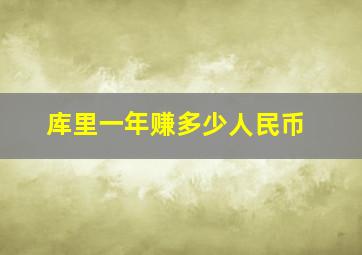 库里一年赚多少人民币