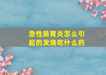 急性肠胃炎怎么引起的发烧吃什么药