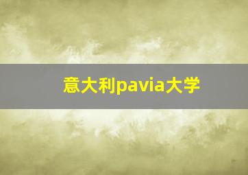 意大利pavia大学