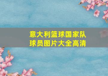 意大利篮球国家队球员图片大全高清