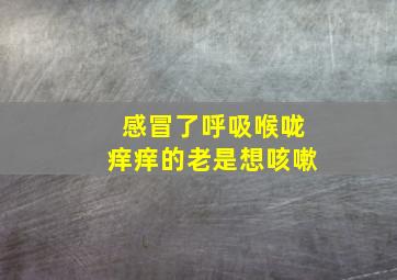 感冒了呼吸喉咙痒痒的老是想咳嗽