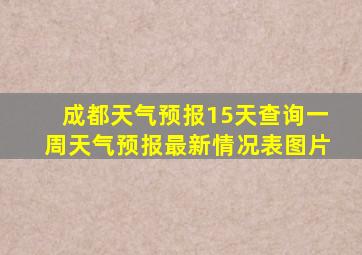 成都天气预报15天查询一周天气预报最新情况表图片