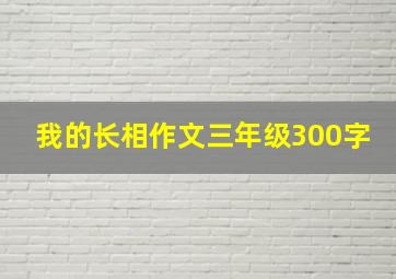 我的长相作文三年级300字