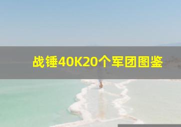 战锤40K20个军团图鉴