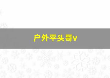 户外平头哥v