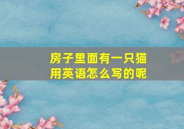 房子里面有一只猫用英语怎么写的呢