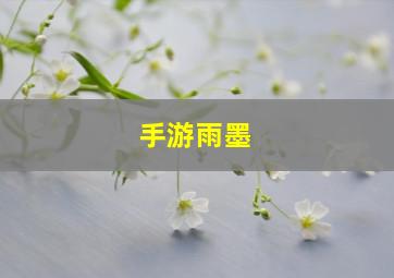 手游雨墨