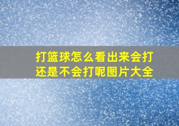 打篮球怎么看出来会打还是不会打呢图片大全