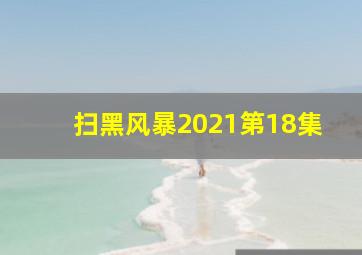 扫黑风暴2021第18集