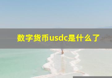 数字货币usdc是什么了